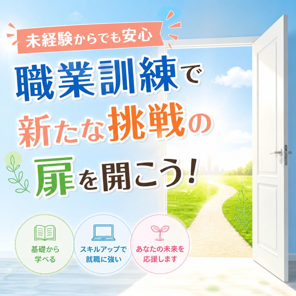 未経験からでも安心、職業訓練で新たな挑戦の扉を開こう！