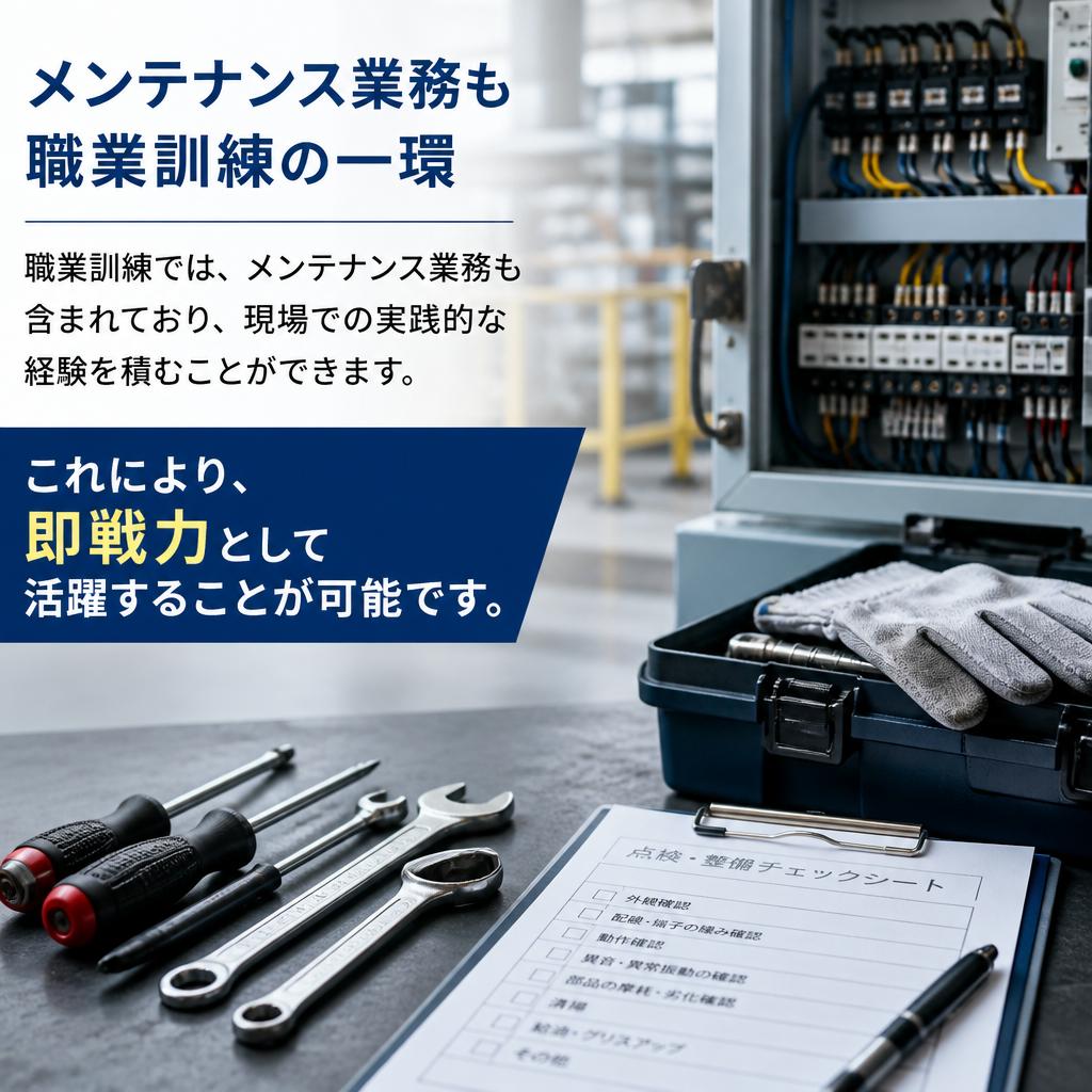 メンテナンス業務で実践力を身につけよう