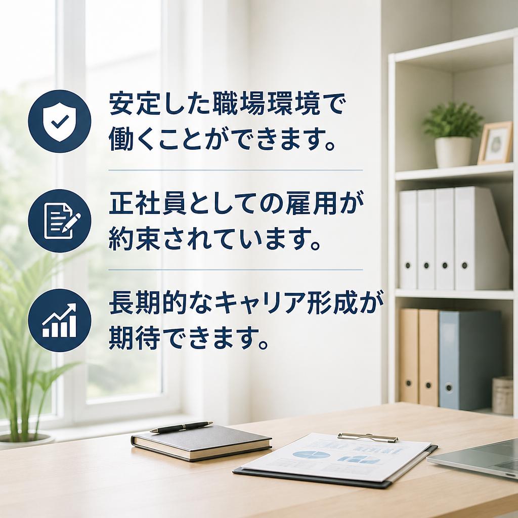 安心の正社員雇用